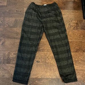 Zara Kids Brown Plaid pants in size 13/14